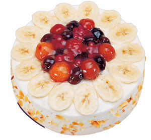 Meyvali 4 ile 6 kisilik yas pasta leziz  Ktahya iek online iek siparii 