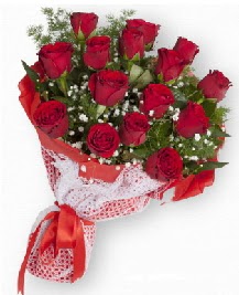 11 kırmızı gülden buket  Kütahya internetten çiçek satışı 