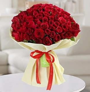 101 adet kırmızı gül buketi koca demet  Kütahya online çiçekçi , çiçek siparişi 