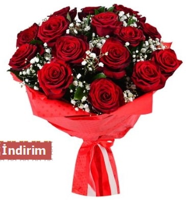 12 Adet kırmızı aşk gülleri  Kütahya anneler günü çiçek yolla 